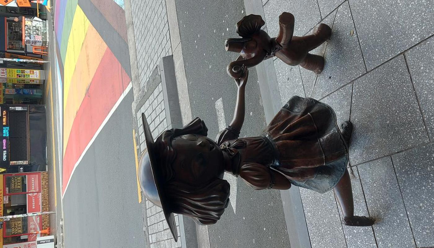 Street sculpture by famous tatoo artist Misery