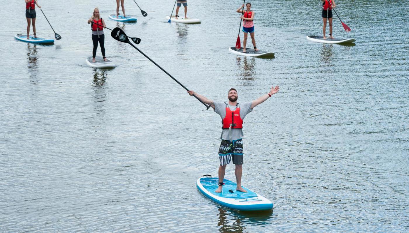 Paddle boarding in Auckland
